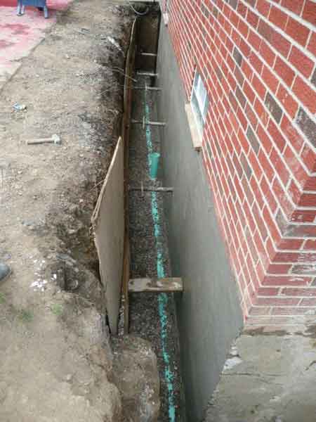 Roofing gallery - exterior basement waterproofing 2